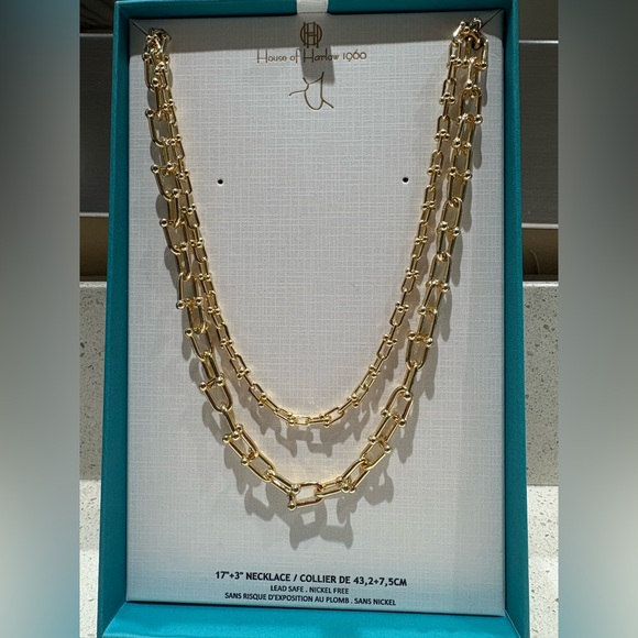 House of Harlow 1960 Jewelry - NWT House of Harlow 1960 Gold-Tone Double Chain Layered Necklace